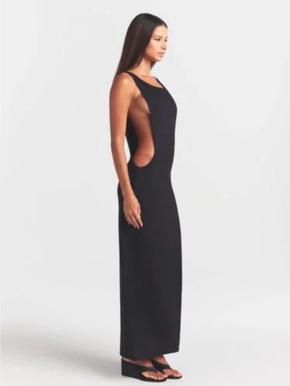 SKIMS side cut out dress XL NWT